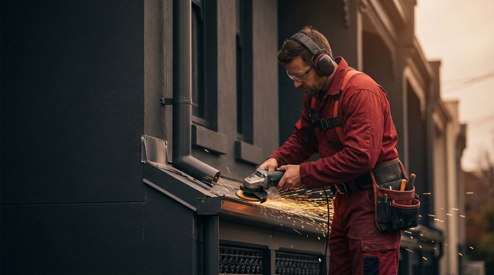 Professional handyman at work on a Melbourne home