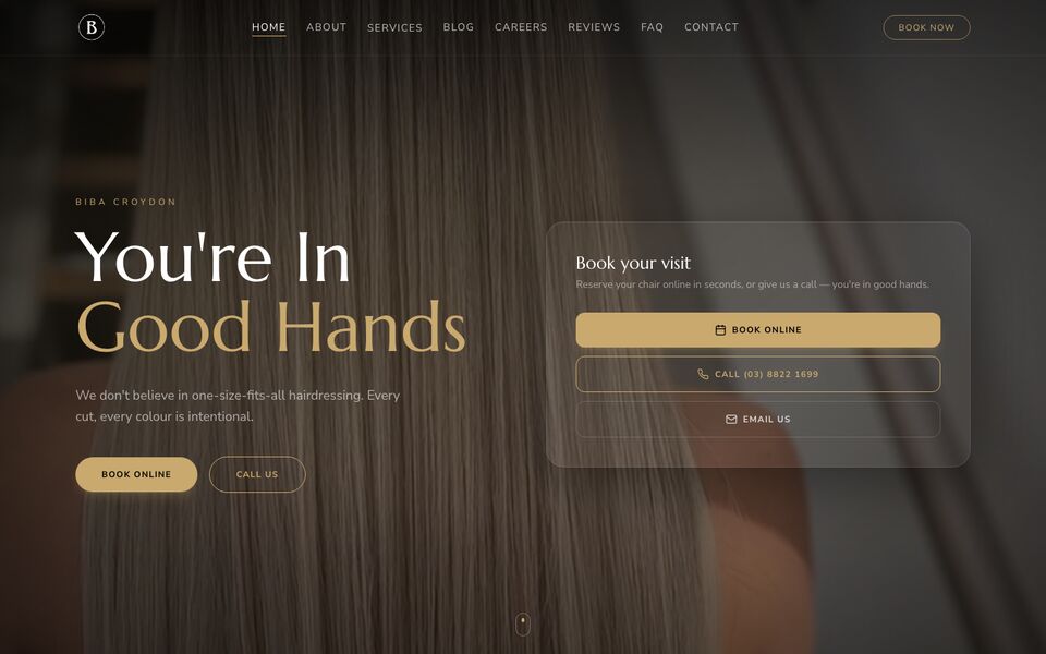 BIBA Croydon website