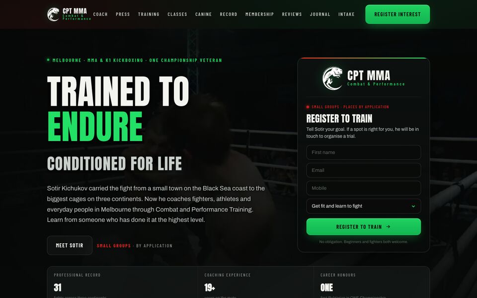 CPT MMA website