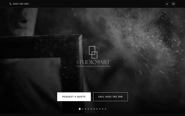 Studio9Art website built by Scalus
